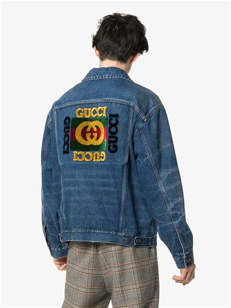 gucci fur denim jacket.